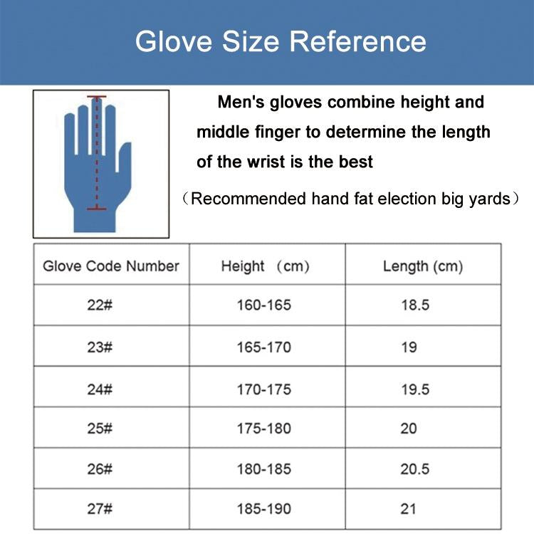 Sheepskin Anti-slip Golf Gloves for Men - Right Hand Size 23