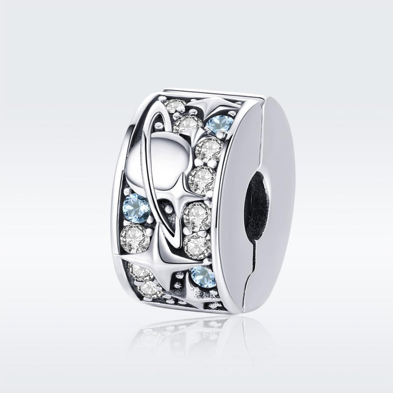 925 Sterling Silver Planet Beads For Diy Necklace