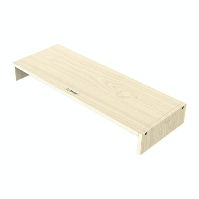 Natural Wood Monitor Stand - Holds Computer Screen