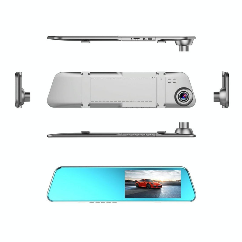 5.18 Full Hd Touch Screen Dual-lens Rearview Mirror Dvr Camera