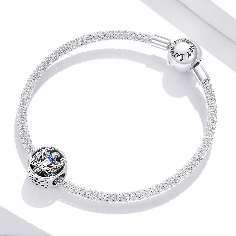 925 Sterling Silver Eagle Beads For Diy Bracelets & Necklaces