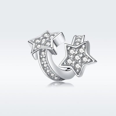 925 Sterling Silver Star Beaded Bracelet / Necklace Set