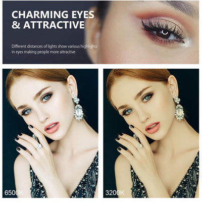 16Cm Usb Led Ring Light With Tripod And 3 Modes - Black