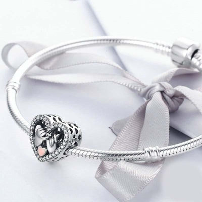 925 Sterling Silver Heart Diamond Accessories