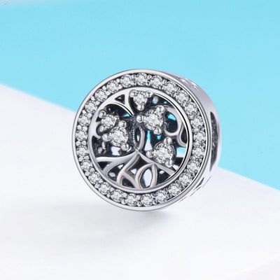 925 Sterling Silver Tree Of Life Beaded Bracelet