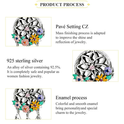 925 Sterling Silver Dream Catcher Bracelet / Necklace Beads