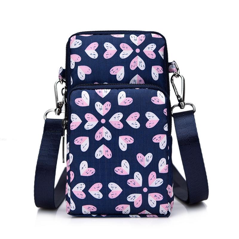 Animal Park Mini Crossbody Phone Wallet With Arm Band - Heart