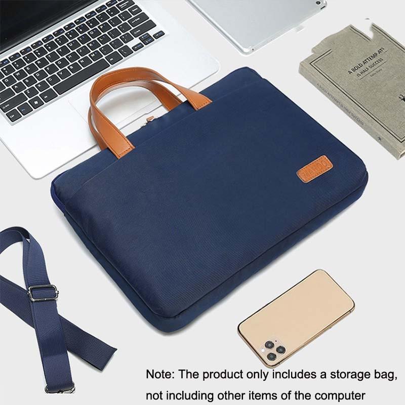 Ultra-Thin Macbook Laptop Bag With Mouse Pad - Khaki & Gray 13.3-14 Inches