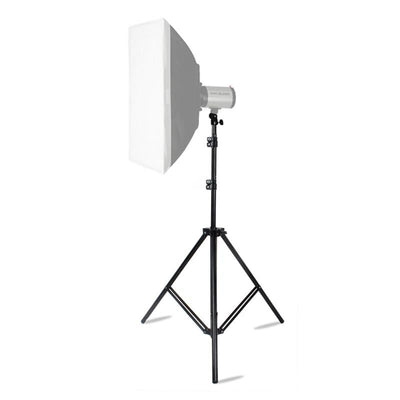 Professional Aluminum Lighting Stand For Studio Flash - 68-200Cm Height Black