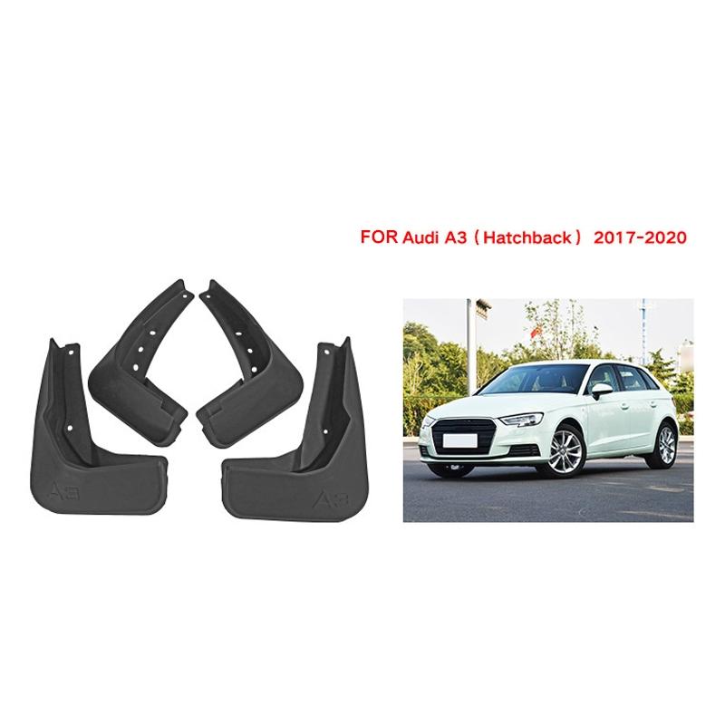 For Audi A3 Hatchback 2017-2020 4Pcs / Set Car Auto Soft Plastic Splash Flaps Fender Guard