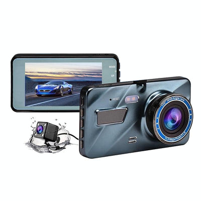 1080p Dual Recording Car Dvr with Parking Monitoring and Loop Recording - 4 Inch 2.5d Hd