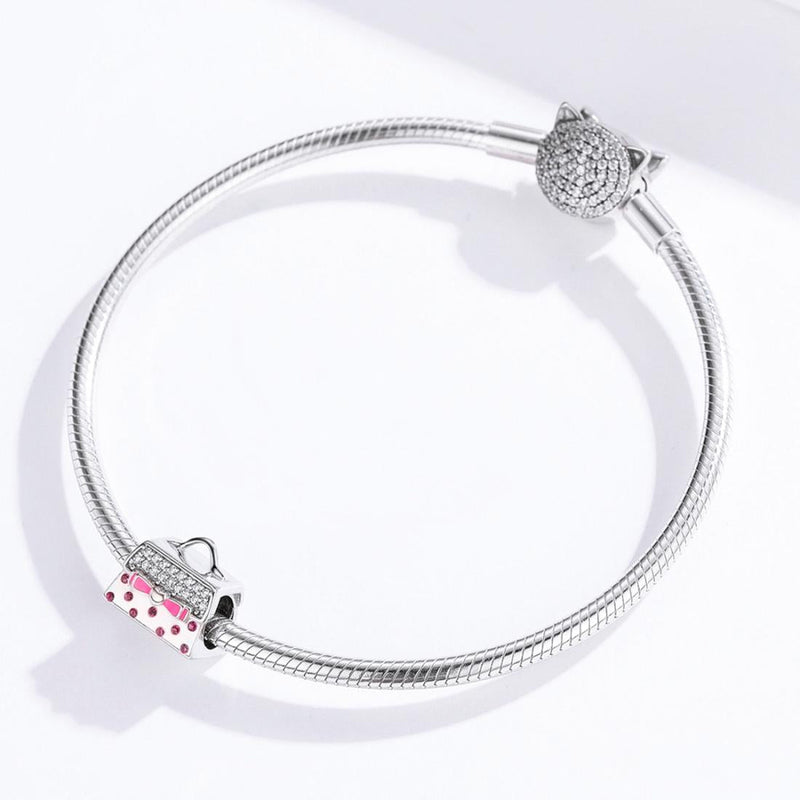 925 Sterling Silver Handbag Beads For Diy Bracelets & Necklaces