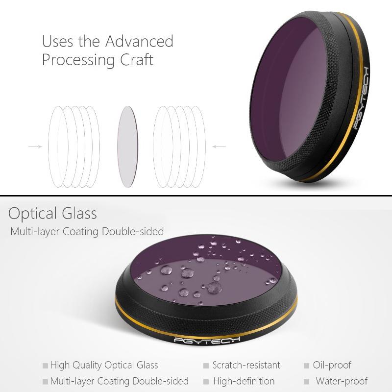 Gold Edge Hd Lens Filter for Dji Inspire 2 / X4s Drone