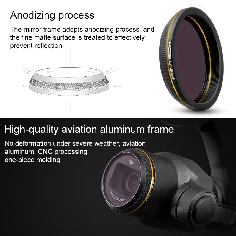 Gold Edge Hd Lens Filter for Dji Inspire 2 / X4s Drone