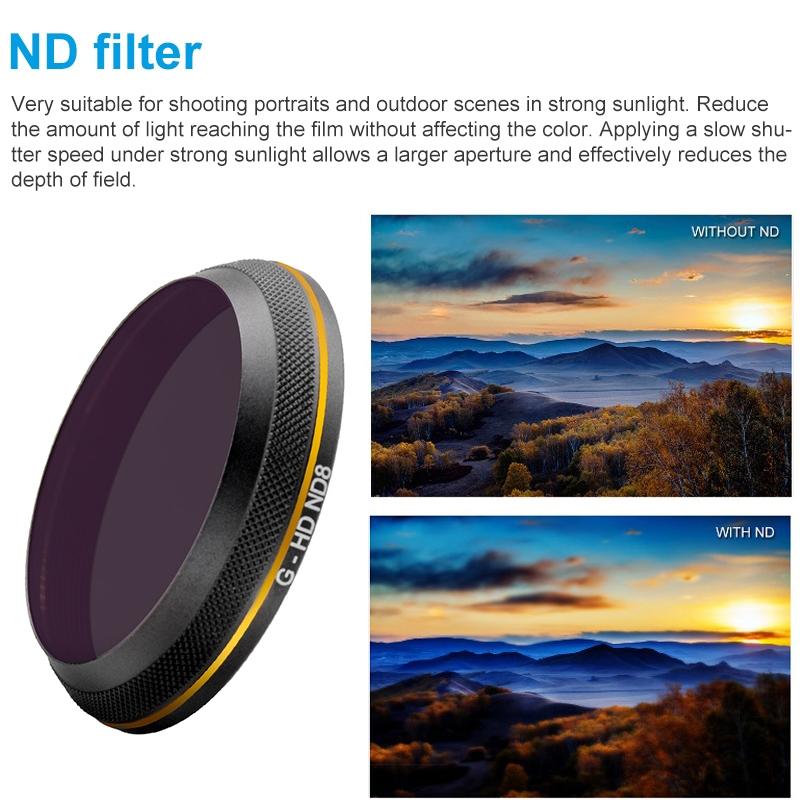 Gold Edge Hd Lens Filter for Dji Inspire 2 / X4s Drone