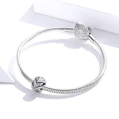 925 Sterling Silver Zircon Beaded Bracelet / Necklace Set