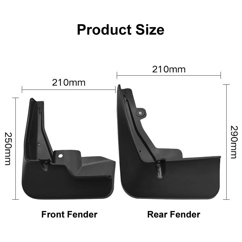 For Peugeot 2008 2020-2023 4Pcs / Set Car Auto Soft Plastic Splash Flaps Fender Guard