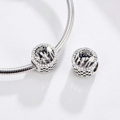 925 Sterling Silver Family Charm Bracelet Beads
