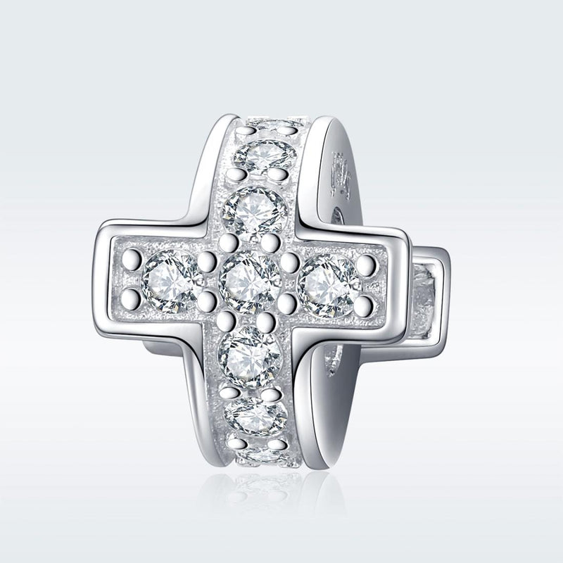 925 Sterling Silver Diy Cross Beaded Bracelet Accessories