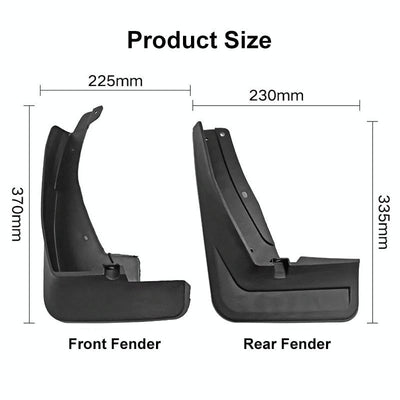 For Volkswagen Tiguan Lr-Line 2018-2020 4Pcs / Set Car Auto Soft Plastic Splash Flaps Fender Guard
