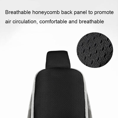 Adjustable Sports Chest Bag Lightweight & Versatile - Deep Grey