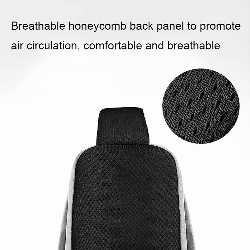 Adjustable Sports Chest Bag Lightweight & Versatile - Deep Grey