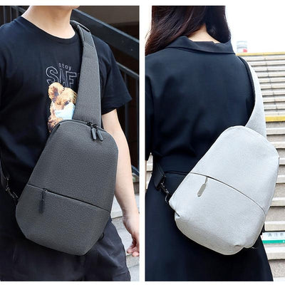 Adjustable Sports Chest Bag Lightweight & Versatile - Deep Grey