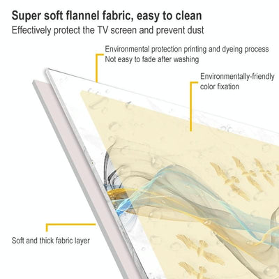 Tv Dust Cover - 30-32 Inch - Love Design - Household Cloth - Dust-proof