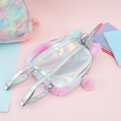 Teen Unicorn Backpack - Colourful for Travel - Pink