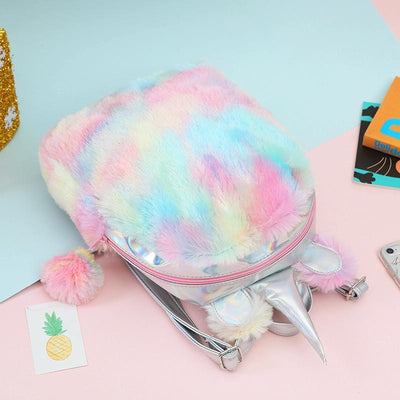 Teen Unicorn Backpack - Colourful for Travel - Pink