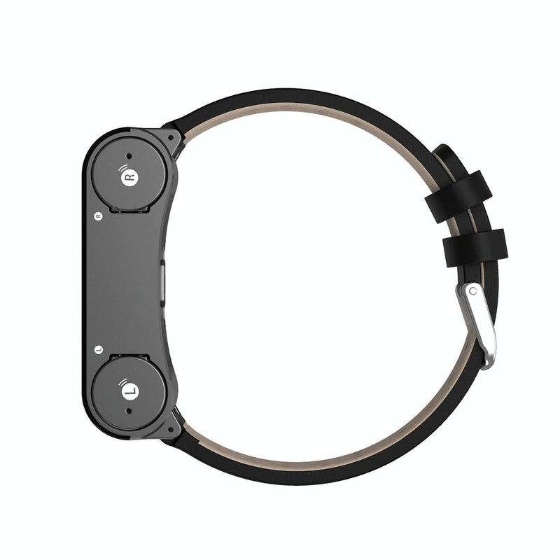 Bluetooth Headset Bracelet With Hr / Bp Monitoring & Temp. Measurement - Blue