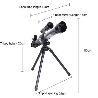 20x-40x Hd Astronomical Telescope with Multi-eyepiece - Show Model
