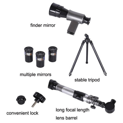 20x-40x Hd Astronomical Telescope with Multi-eyepiece - Show Model