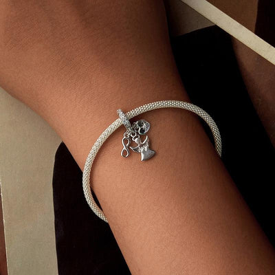 925 Sterling Silver Guardian Angel Good Luck Pendant