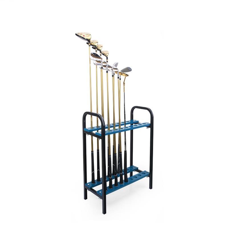 Golf Club Display Stand 18-Hole Double-Layer Rack 18 Rod Position