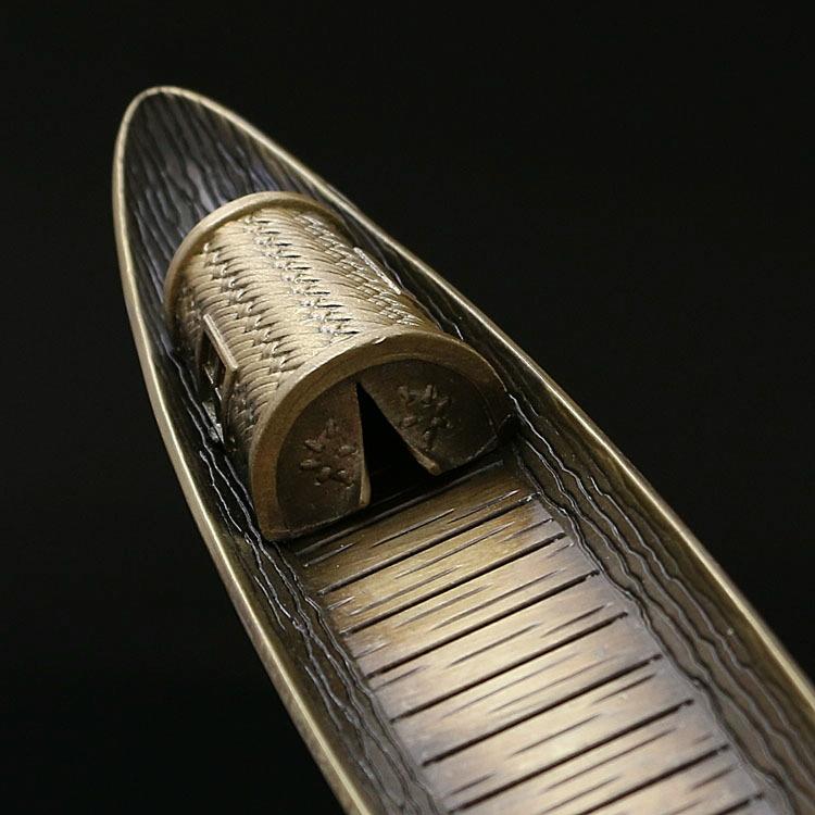 Fisherman Incense Burner with Ash Catcher and Stand - Fishing Boat