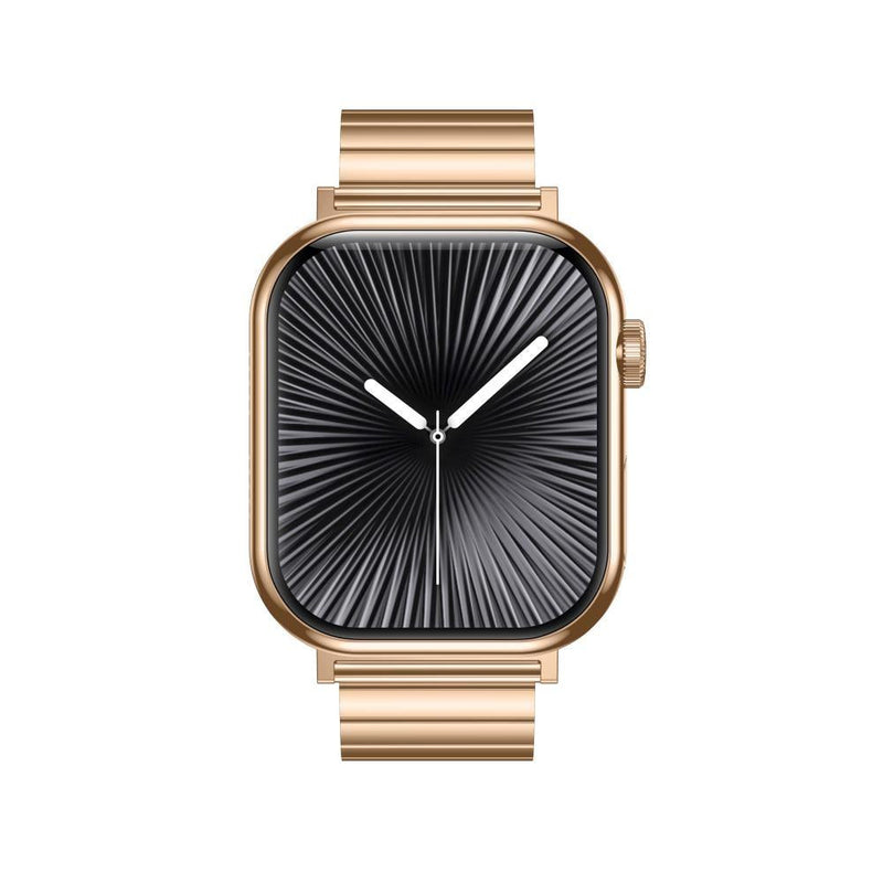 2.04 Inch Colour Screen Smart Watch Steel Strap Support Bluetooth Call - Black