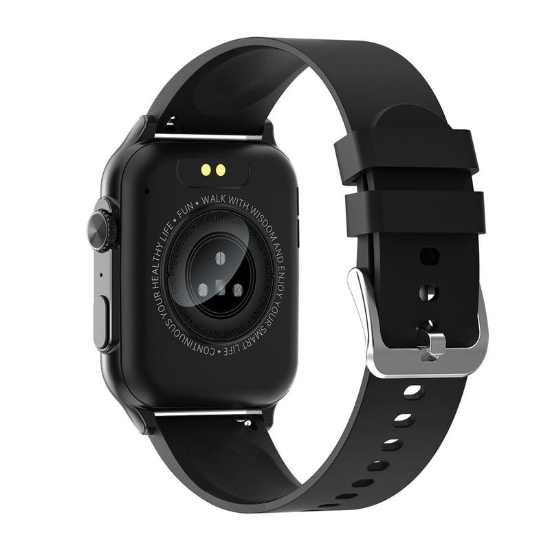 1.96 Inch Ips Screen Smart Watch Supports Bluetooth Calls / Blood Oxygen Monitoring - Black
