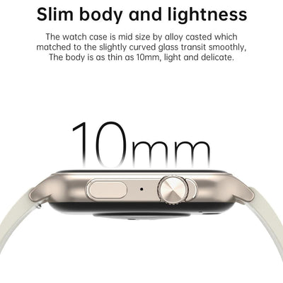 1.96 Inch Ips Screen Smart Watch Supports Bluetooth Calls / Blood Oxygen Monitoring - Black