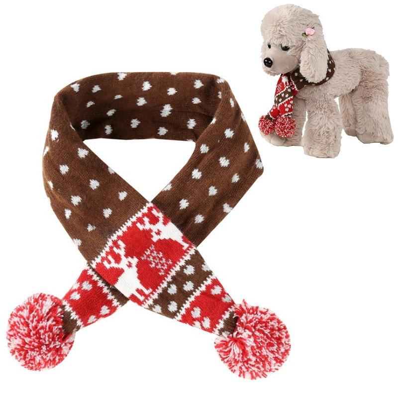 Cozy Elk Dog Scarf Size S Brown