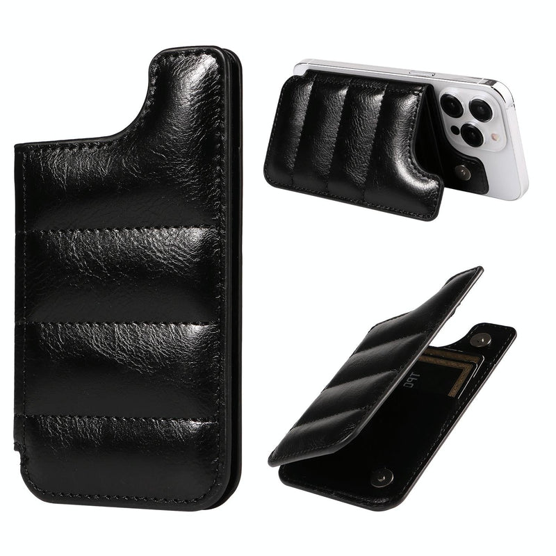 Vintage Cow Print Sewing Card Phone Sticker - Brown