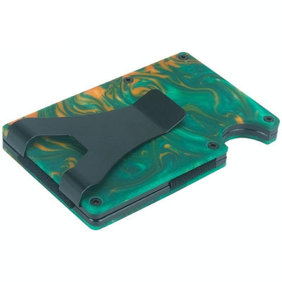 Rfid Blocking Card Holder - Ultra Thin - Green
