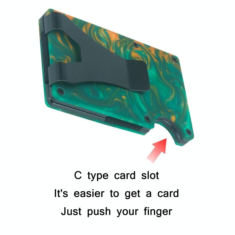 Rfid Blocking Card Holder - Ultra Thin - Green