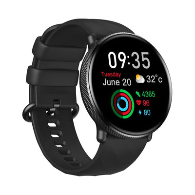1.43 Inch Screen Voice Calling Smart Watch Support Heart Rate / Blood Pressure / Blood Oxygen - Black