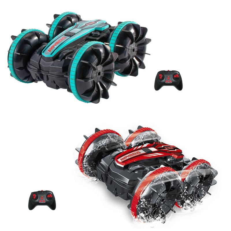 Amphibious Stunt Rc Car - Double-sided Rolling - 2.4g - Electric - Kids&