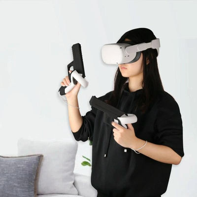 Pair of Durable Vr Controller Handles for Meta Quest 2