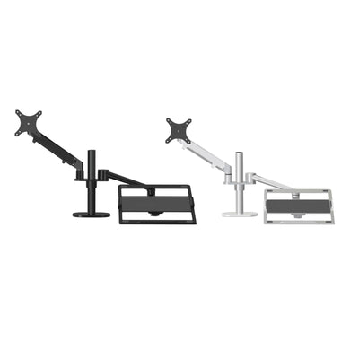 Adjustable Desktop Stand for 17-32 and 12-17 Monitors - Aluminum - Black