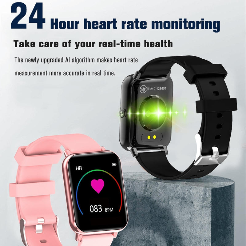 1.69 Inch Tft Screen Ip67 Waterproof Smart Watch Support Body Temperature Monitoring / Sleep Monitoring / Heart Rate Monitoring / Incoming Call Reminder - Black