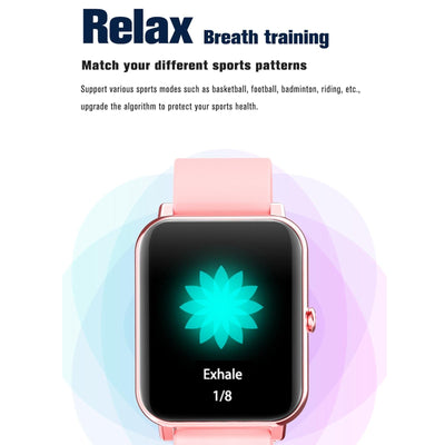 1.69 Inch Tft Screen Ip67 Waterproof Smart Watch Support Body Temperature Monitoring / Sleep Monitoring / Heart Rate Monitoring / Incoming Call Reminder - Black