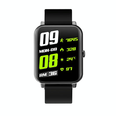 1.69 Inch Tft Screen Ip67 Waterproof Smart Watch Support Body Temperature Monitoring / Sleep Monitoring / Heart Rate Monitoring / Incoming Call Reminder - Black